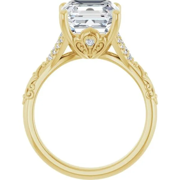 Solitaire Sculptural Engagement Ring Image 2 Shipley's Fine Jewelry Hampstead, MD