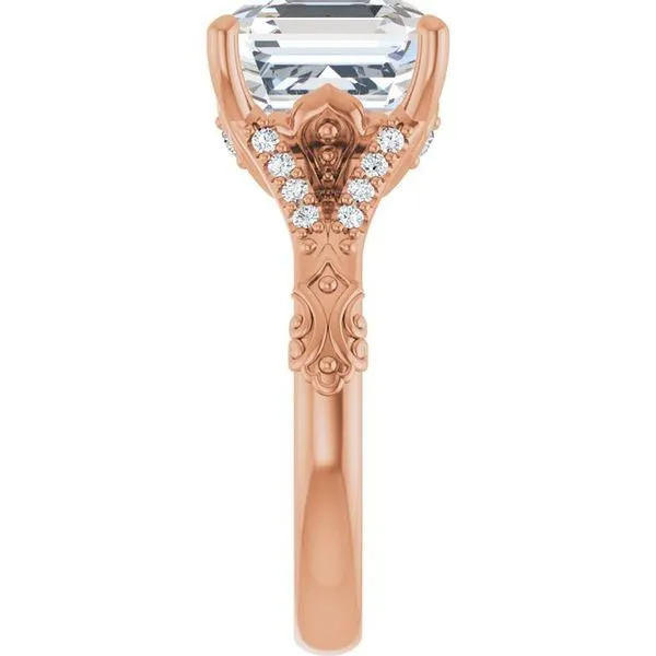 Solitaire Sculptural Engagement Ring Image 4 Vulcan's Forge LLC KANSAS CITY, MO