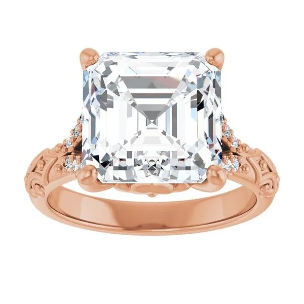 Solitaire Sculptural Engagement Ring Image 3 Vulcan's Forge LLC KANSAS CITY, MO