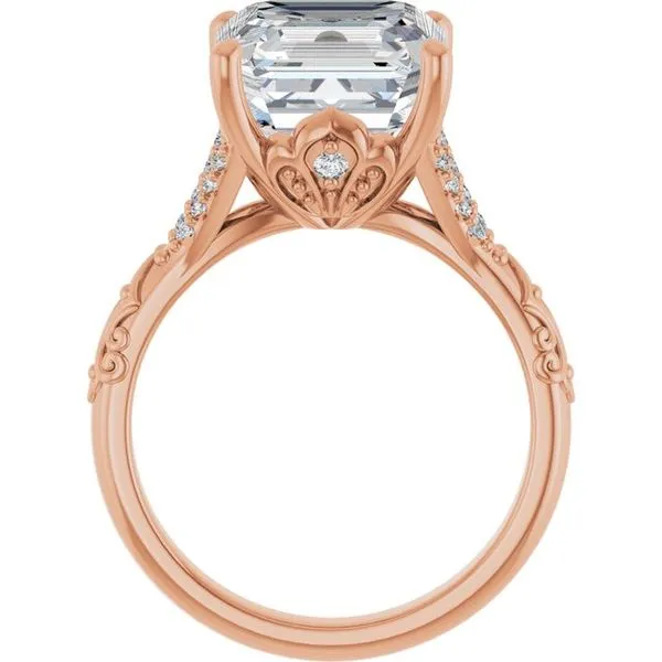 Solitaire Sculptural Engagement Ring Image 2 Vulcan's Forge LLC KANSAS CITY, MO