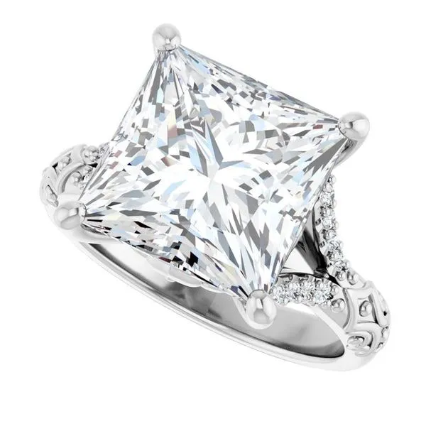 Solitaire Sculptural Engagement Ring Image 5 Berilian Jewelers Folsom, CA