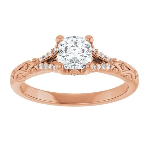 Solitaire Sculptural Engagement Ring Image 3 Berilian Jewelers Folsom, CA