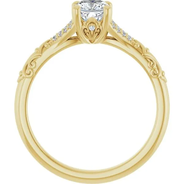 Solitaire Sculptural Engagement Ring Image 2 Shipley's Fine Jewelry Hampstead, MD