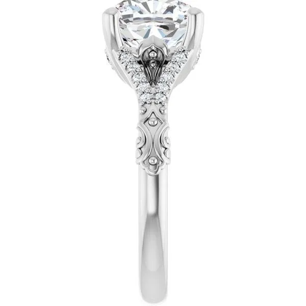 Solitaire Sculptural Engagement Ring Image 4 Shipley's Fine Jewelry Hampstead, MD