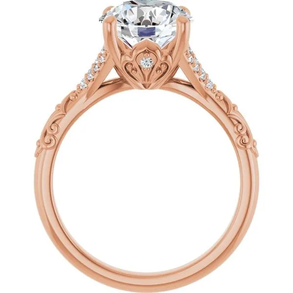 Solitaire Sculptural Engagement Ring Image 2 Shipley's Fine Jewelry Hampstead, MD