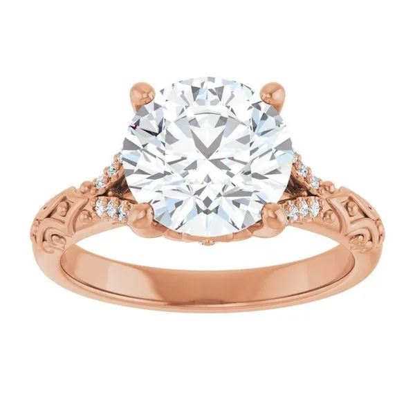 Solitaire Sculptural Engagement Ring Image 3 Shipley's Fine Jewelry Hampstead, MD