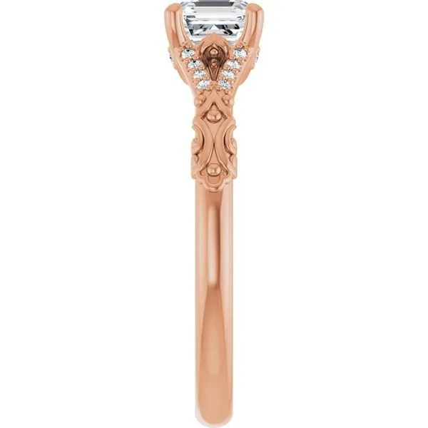 Solitaire Sculptural Engagement Ring Image 4 Natale Jewelers Sewell, NJ