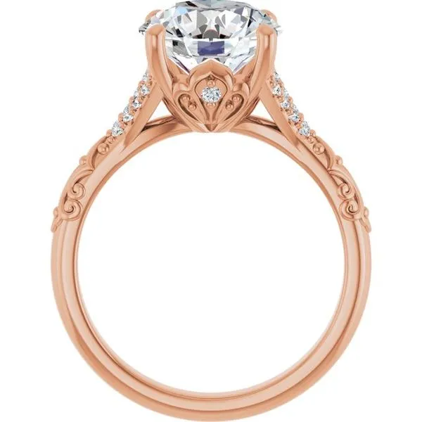 Solitaire Sculptural Engagement Ring Image 2 Shipley's Fine Jewelry Hampstead, MD