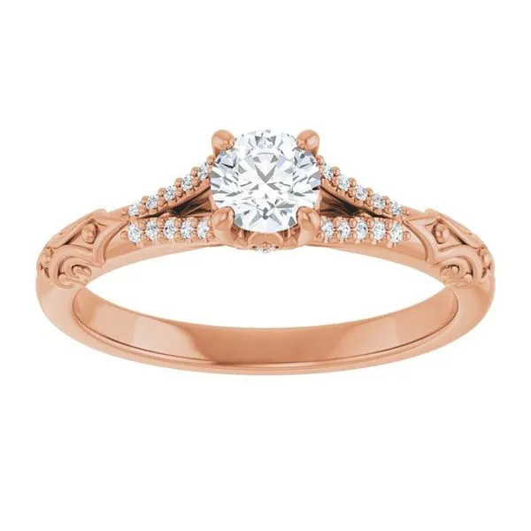 Solitaire Sculptural Engagement Ring Image 3 Shipley's Fine Jewelry Hampstead, MD