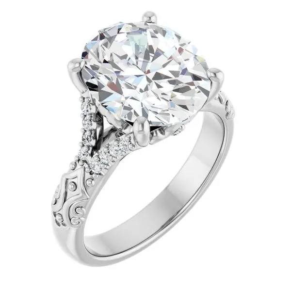 Solitaire Sculptural Engagement Ring Shipley's Fine Jewelry Hampstead, MD