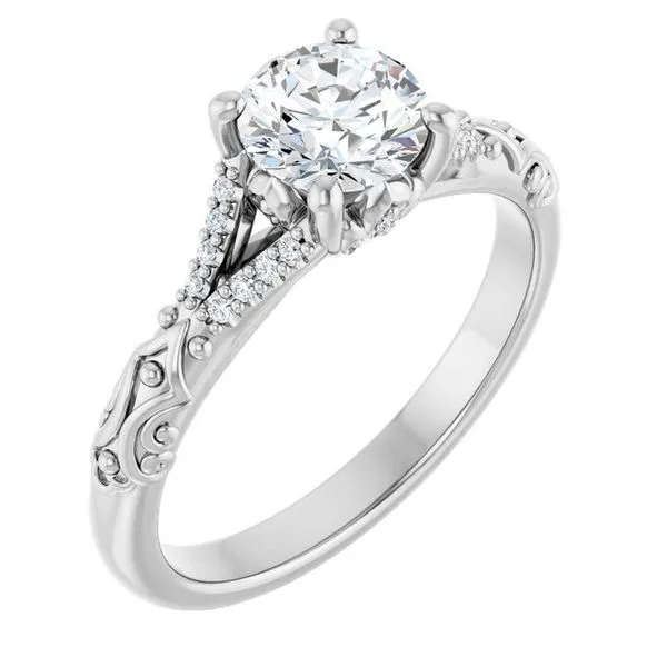 Solitaire Sculptural Engagement Ring Shipley's Fine Jewelry Hampstead, MD