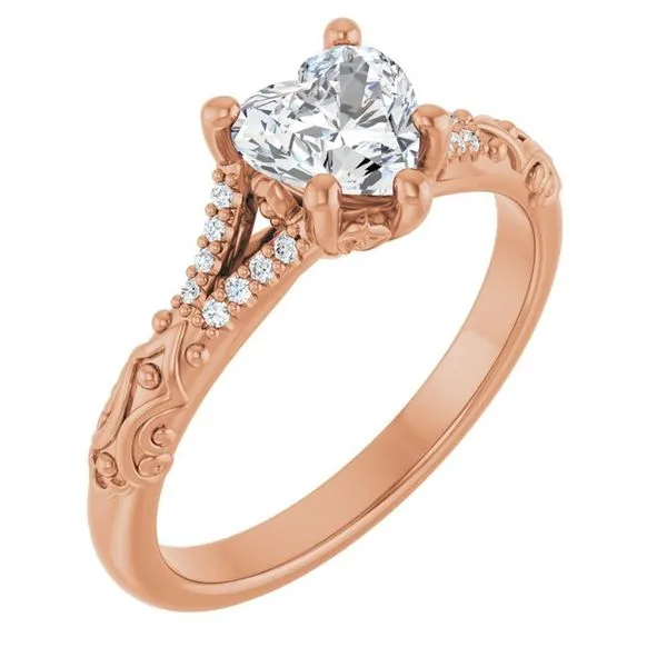 Solitaire Sculptural Engagement Ring Natale Jewelers Sewell, NJ