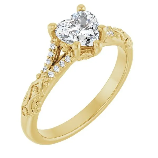 Solitaire Sculptural Engagement Ring Natale Jewelers Sewell, NJ