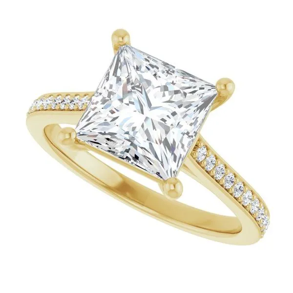 Claw-Prong Engagement Ring Image 5 Hudson Valley Goldsmith New Paltz, NY