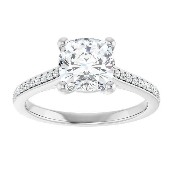 Claw-Prong Engagement Ring Image 3 Natale Jewelers Sewell, NJ