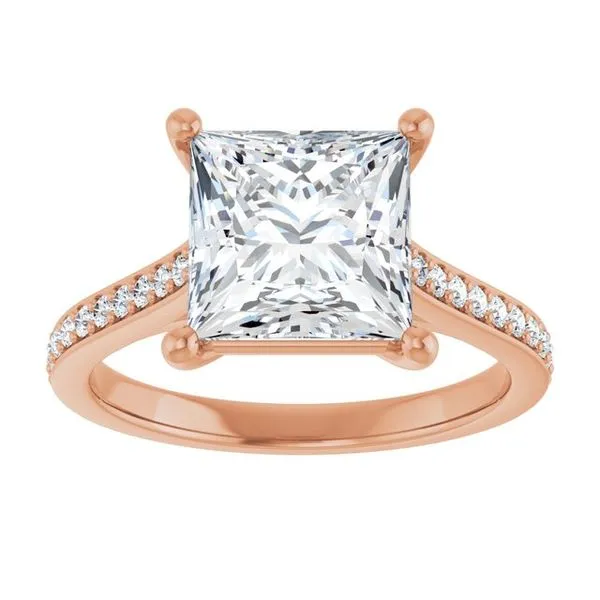 Claw-Prong Engagement Ring Image 3 JF Jones Jewelers Rochester, NY