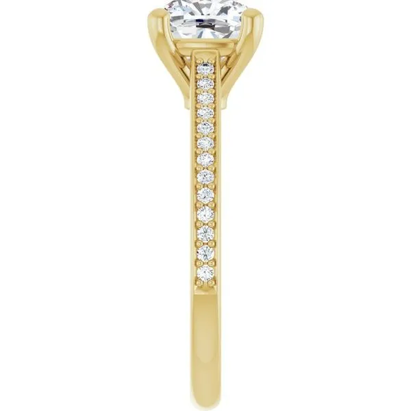 Claw-Prong Engagement Ring Image 4 Hudson Valley Goldsmith New Paltz, NY