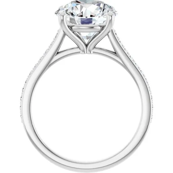 Claw-Prong Engagement Ring Image 2 Hudson Valley Goldsmith New Paltz, NY