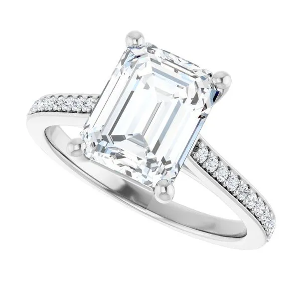 Claw-Prong Engagement Ring Image 5 Hudson Valley Goldsmith New Paltz, NY