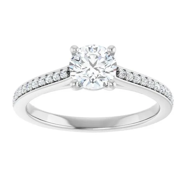 Claw-Prong Engagement Ring Image 3 Hudson Valley Goldsmith New Paltz, NY