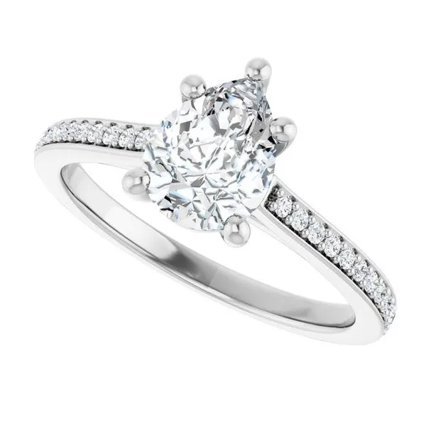 Claw-Prong Engagement Ring Image 5 Hudson Valley Goldsmith New Paltz, NY