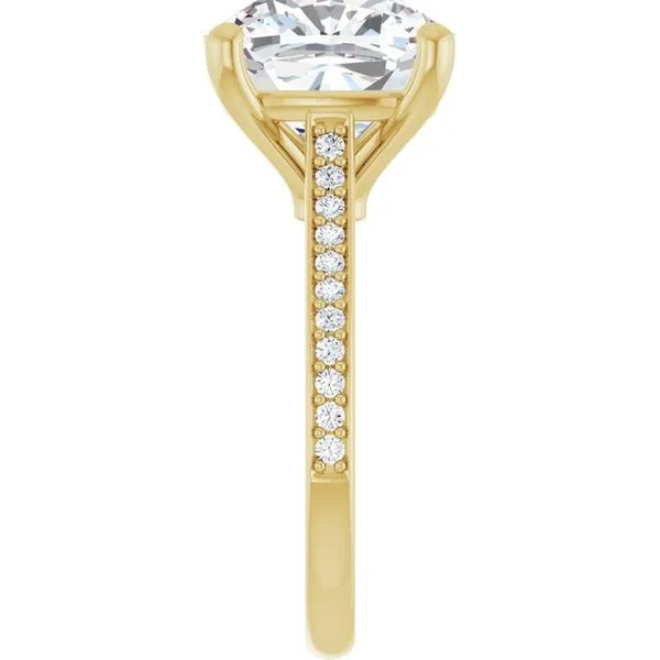 Claw-Prong Engagement Ring Image 4 Hudson Valley Goldsmith New Paltz, NY