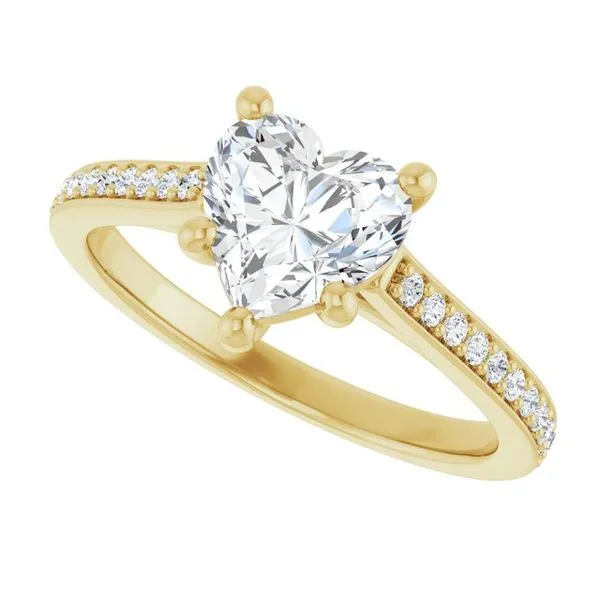 Claw-Prong Engagement Ring Image 5 Hudson Valley Goldsmith New Paltz, NY