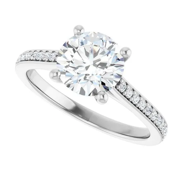 Claw-Prong Engagement Ring Image 5 Hudson Valley Goldsmith New Paltz, NY