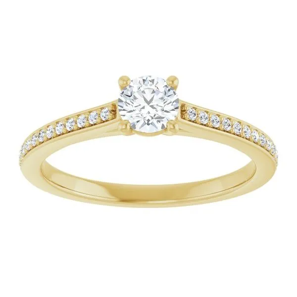 Claw-Prong Engagement Ring Image 3 JF Jones Jewelers Rochester, NY