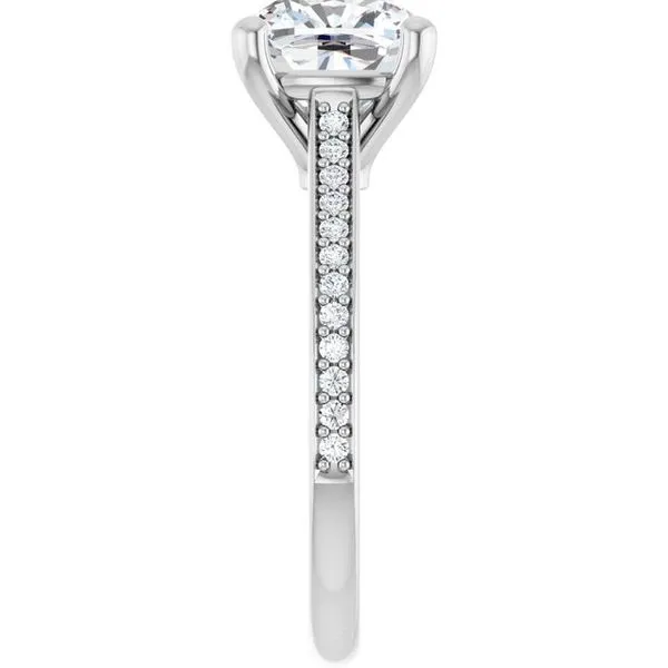 Claw-Prong Engagement Ring Image 4 Hudson Valley Goldsmith New Paltz, NY