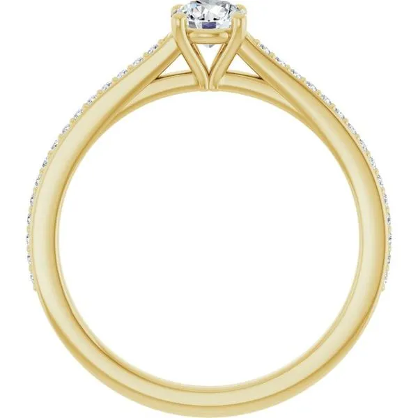 Claw-Prong Engagement Ring Image 2 Hudson Valley Goldsmith New Paltz, NY