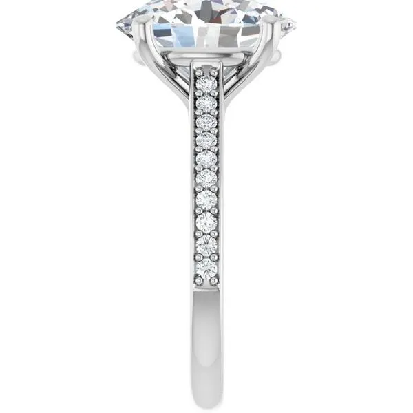 Claw-Prong Engagement Ring Image 4 Hudson Valley Goldsmith New Paltz, NY