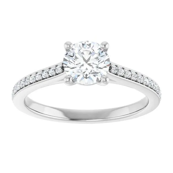 Claw-Prong Engagement Ring Image 3 Hudson Valley Goldsmith New Paltz, NY