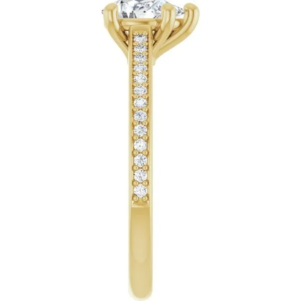 Claw-Prong Engagement Ring Image 4 Hudson Valley Goldsmith New Paltz, NY