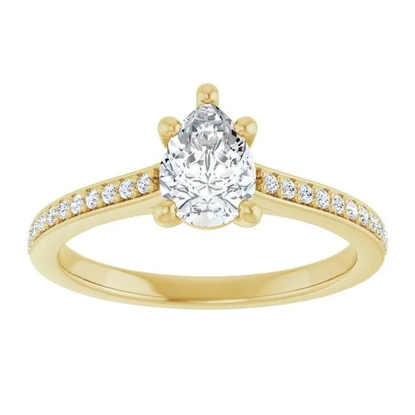 Claw-Prong Engagement Ring Image 3 Hudson Valley Goldsmith New Paltz, NY