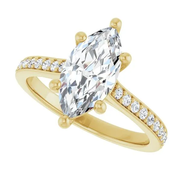 Claw-Prong Engagement Ring Image 5 Hudson Valley Goldsmith New Paltz, NY