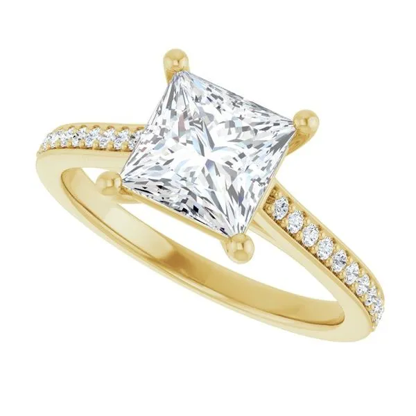 Claw-Prong Engagement Ring Image 5 Hudson Valley Goldsmith New Paltz, NY