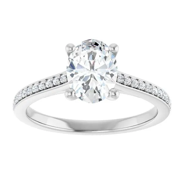 Claw-Prong Engagement Ring Image 3 JF Jones Jewelers Rochester, NY