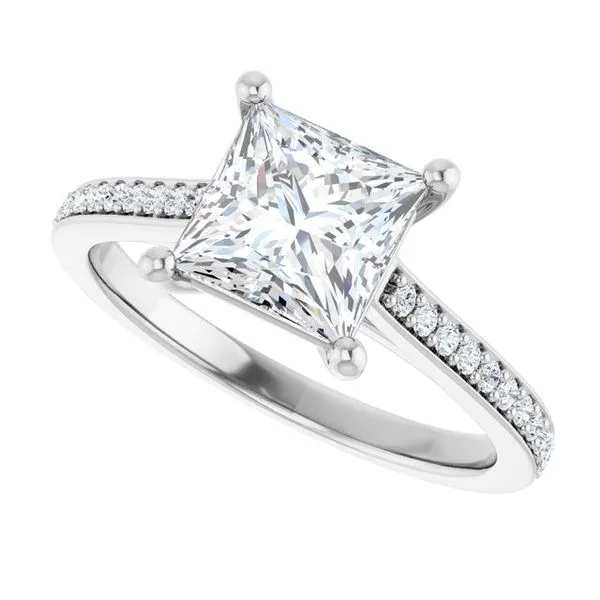 Claw-Prong Engagement Ring Image 5 JF Jones Jewelers Rochester, NY