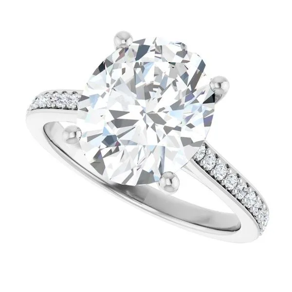 Claw-Prong Engagement Ring Image 5 Hudson Valley Goldsmith New Paltz, NY