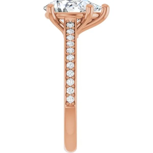 Claw-Prong Engagement Ring Image 4 Hudson Valley Goldsmith New Paltz, NY