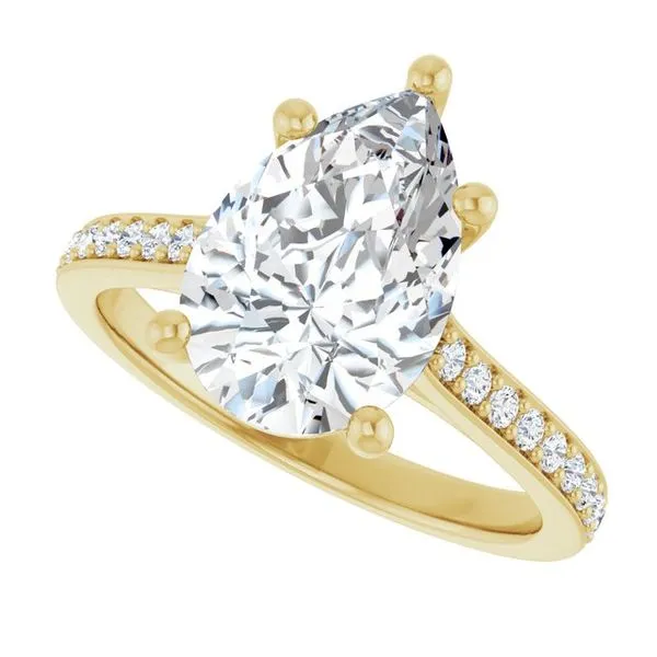 Claw-Prong Engagement Ring Image 5 Hudson Valley Goldsmith New Paltz, NY