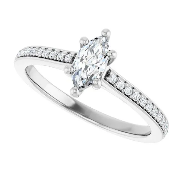 Claw-Prong Engagement Ring Image 5 Hudson Valley Goldsmith New Paltz, NY