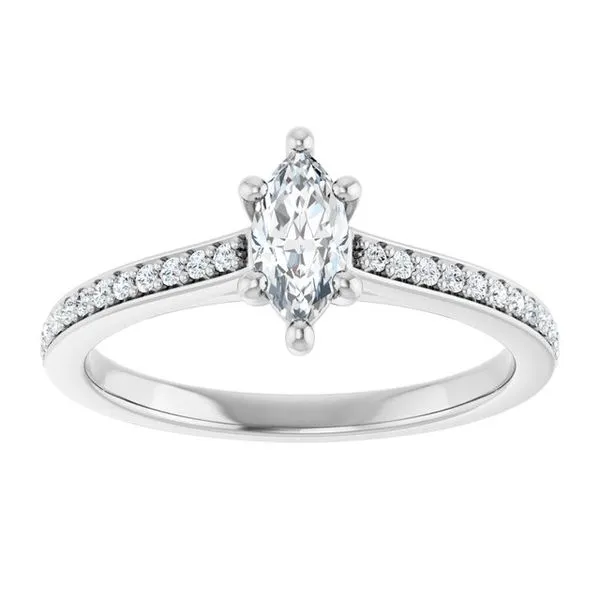 Claw-Prong Engagement Ring Image 3 Hudson Valley Goldsmith New Paltz, NY