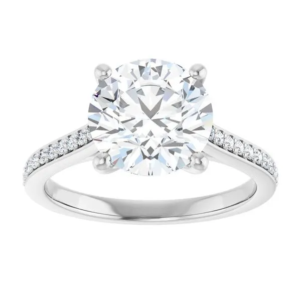 Claw-Prong Engagement Ring Image 3 Raleigh Diamond Fine Jewelry Raleigh, NC