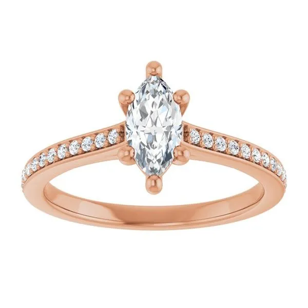 Claw-Prong Engagement Ring Image 3 Hudson Valley Goldsmith New Paltz, NY