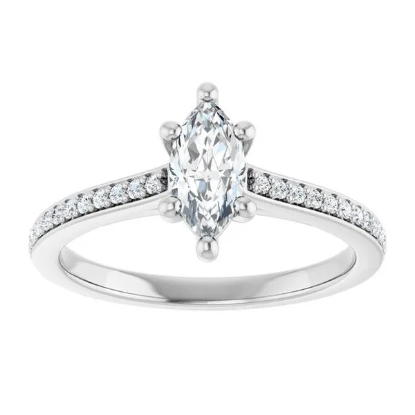 Claw-Prong Engagement Ring Image 3 JF Jones Jewelers Rochester, NY