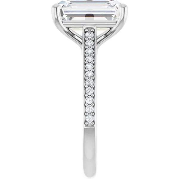 Claw-Prong Engagement Ring Image 4 Northwood Jewelers Northwood, OH