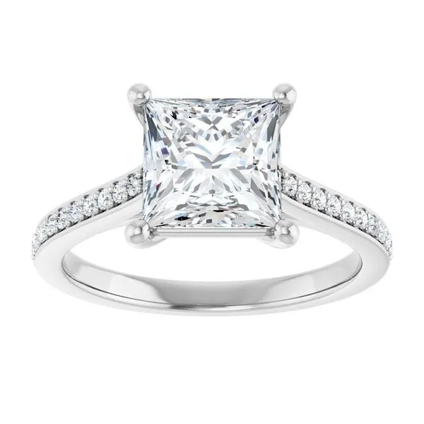 Claw-Prong Engagement Ring Image 3 Northwood Jewelers Northwood, OH