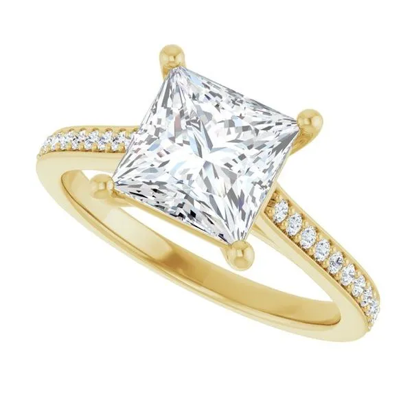 Claw-Prong Engagement Ring Image 5 Hudson Valley Goldsmith New Paltz, NY